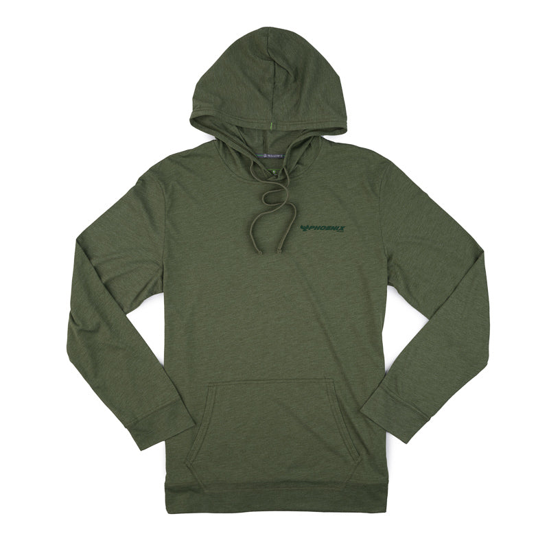 Repreve LS Hooded Tee - Olive Heather