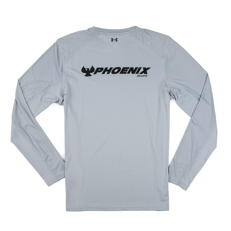 UA Shorebreak LS Crew Tee - Mod Grey - CLEARANCE