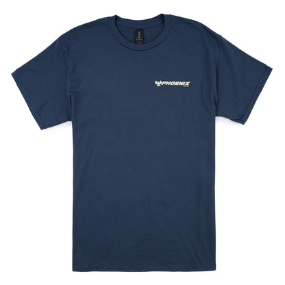 Hook Em SS Tee - Blue Dusk