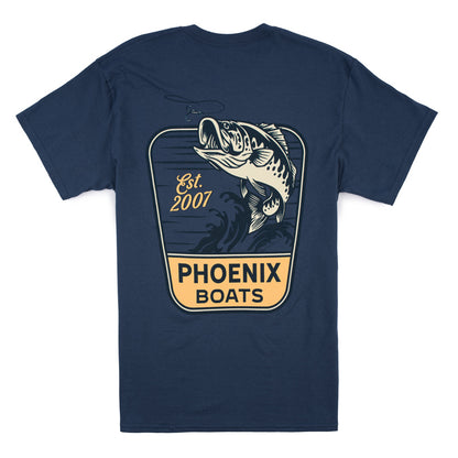 Hook Em SS Tee - Blue Dusk