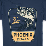 Hook Em SS Tee - Blue Dusk