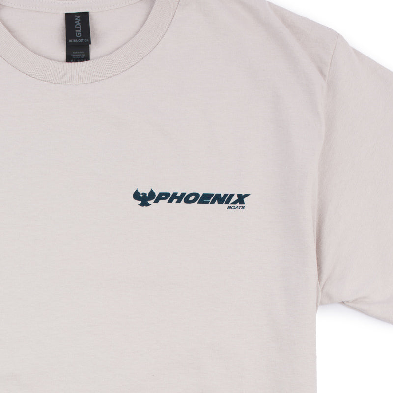 Hook Em SS Tee - Ice Grey