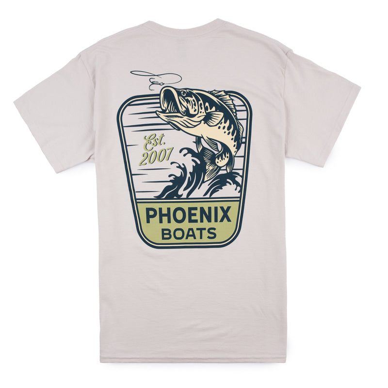 Hook Em SS Tee - Ice Grey