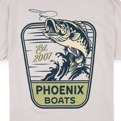 Hook Em SS Tee - Ice Grey