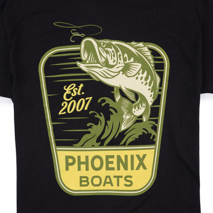 Hook Em SS Tee - Black