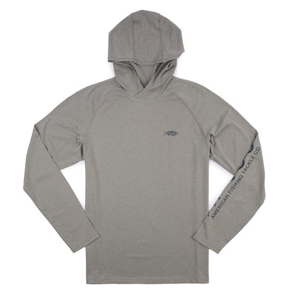 AFTCO Samurai LS Hoodie Tee - Steel Heather