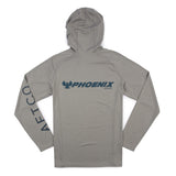 AFTCO Samurai LS Hoodie Tee - Steel Heather