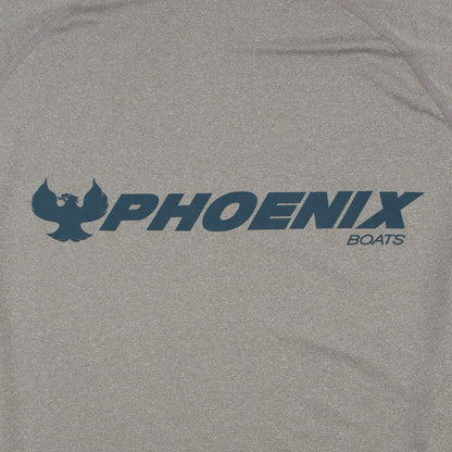 AFTCO Samurai LS Hoodie Tee - Steel Heather