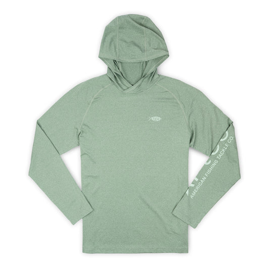 AFTCO Samurai LS Hoodie Tee - Olive Heather