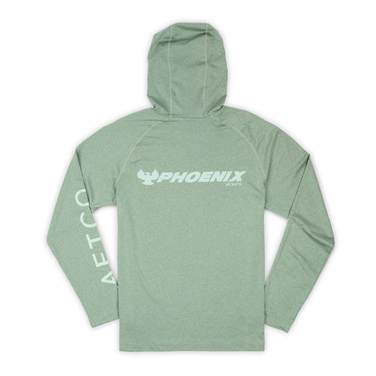 AFTCO Samurai LS Hoodie Tee - Olive Heather