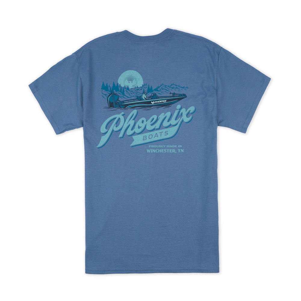 Iconic Sunset SS Tee - Indigo Blue