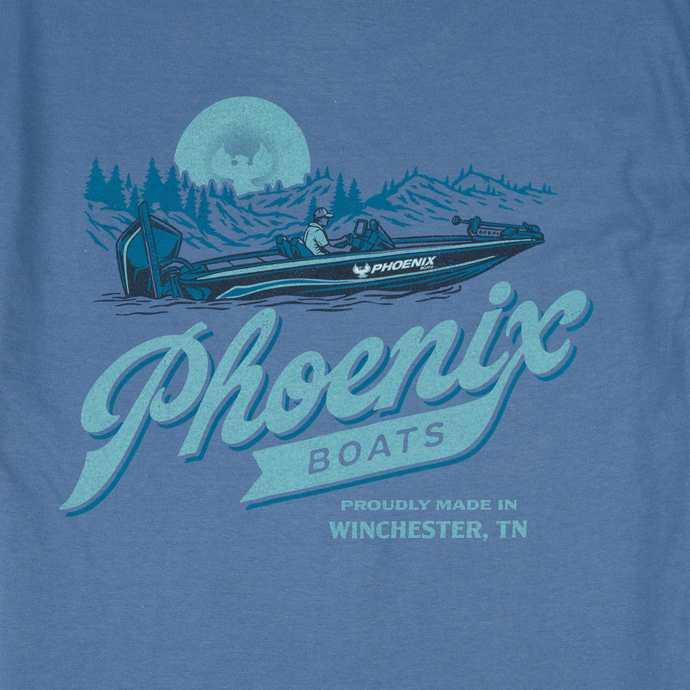 Iconic Sunset SS Tee - Indigo Blue