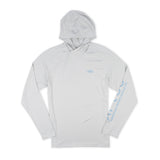 AFTCO Samurai LS Hoodie Tee - Oyster Grey Heather