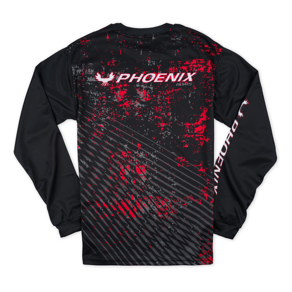 Full Speed Sublimated LS Tee - Black / Red