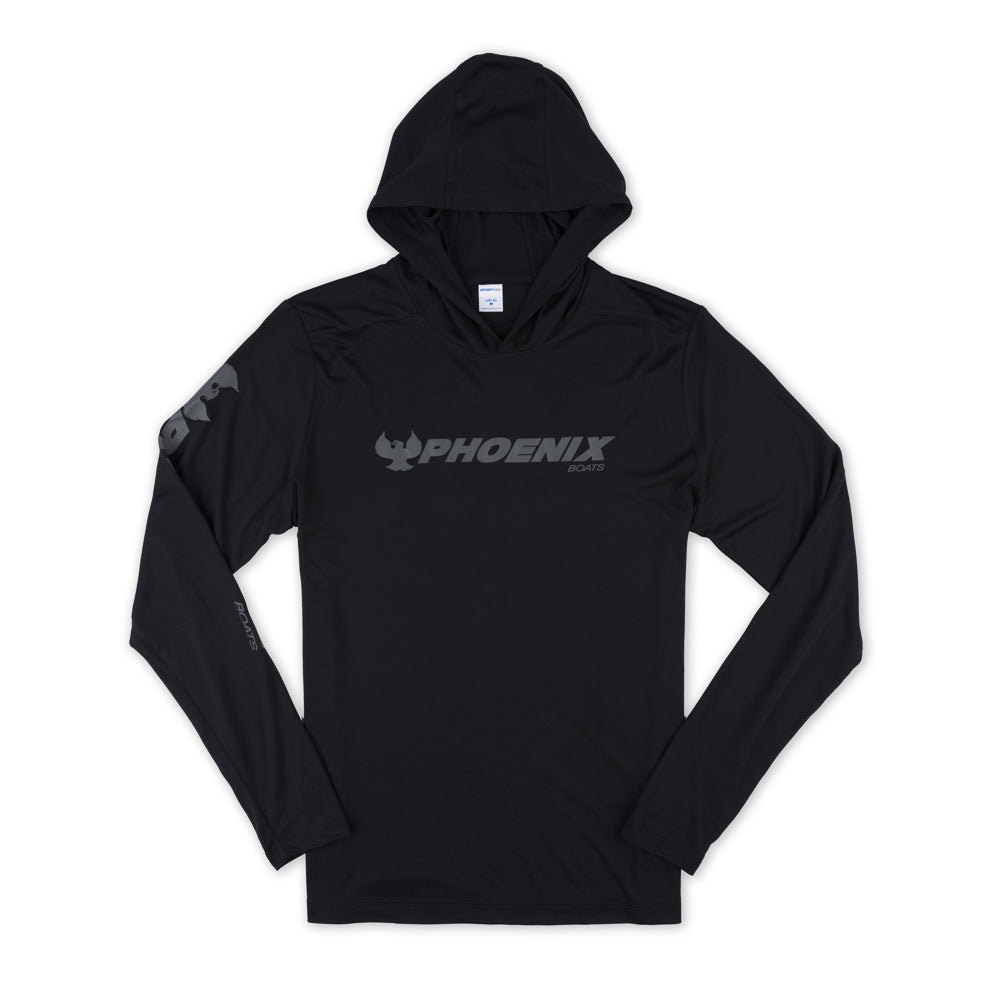 UV Pro LS Hoodie Tee - Black