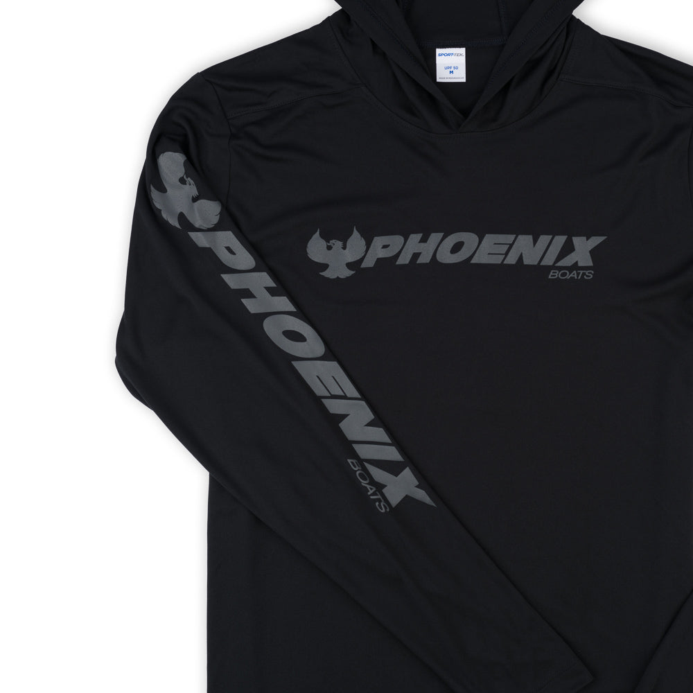 UV Pro LS Hoodie Tee - Black