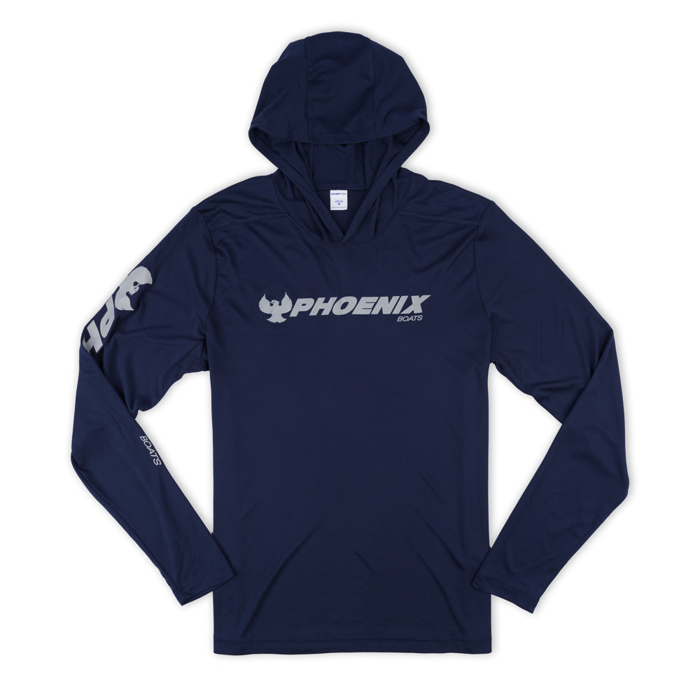 UV Pro LS Hoodie Tee - Navy