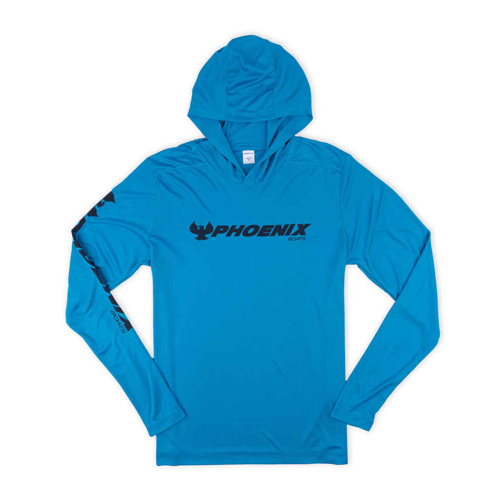UV Pro LS Hoodie Tee - Sapphire