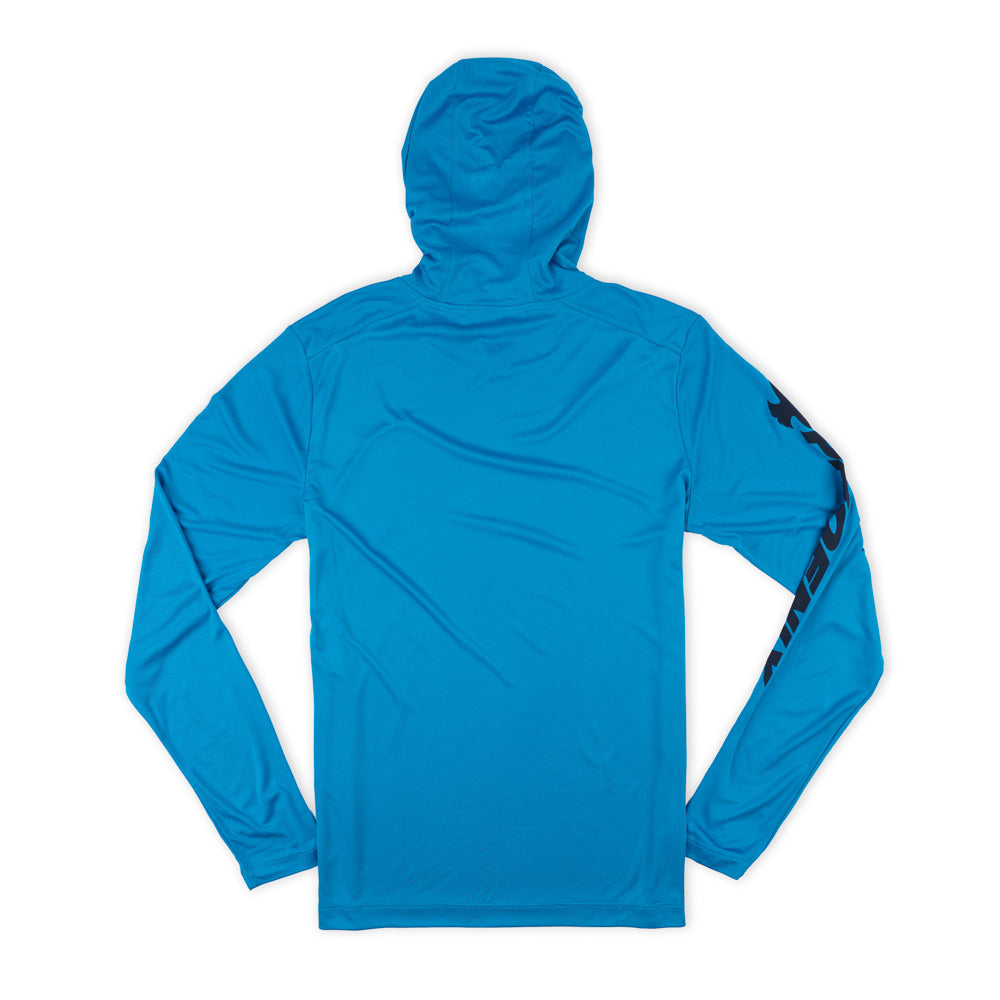 UV Pro LS Hoodie Tee - Sapphire