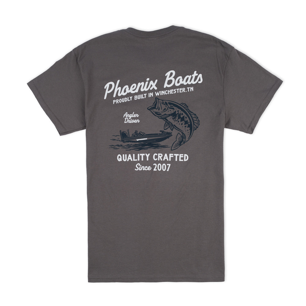 Quality Crafted SS Pocket Tee - Charcoal