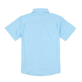 HUK Tide Point SS Button Down Shirt - Crystal Blue