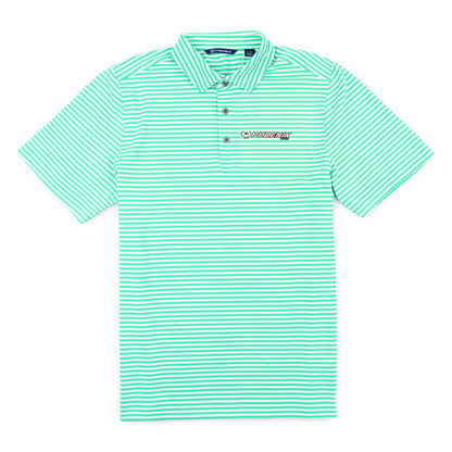 C&B Virtue Striped Polo - Fresh Mint