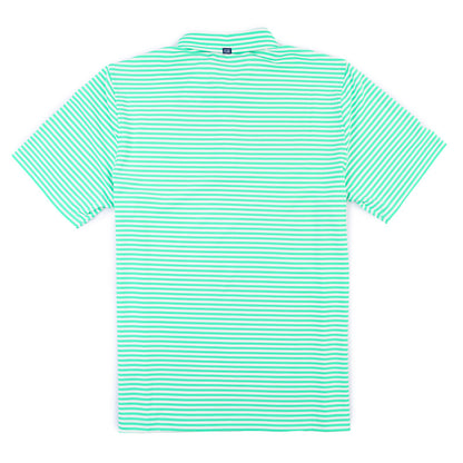 C&B Virtue Striped Polo - Fresh Mint