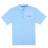 C&B Virtue Striped Polo - Atlas Blue