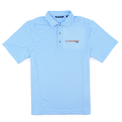 C&B Virtue Striped Polo - Atlas Blue