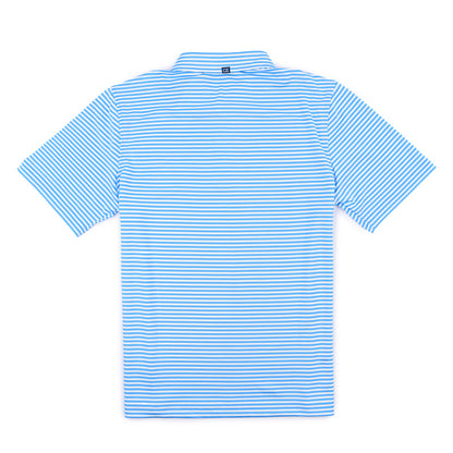 C&B Virtue Striped Polo - Atlas Blue
