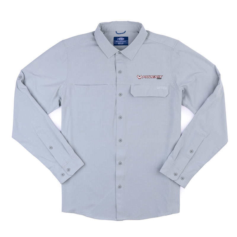 AFTCO Air-O Mesh LS Shirt - Harbor Grey