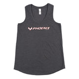 Women's Racerback Tank - Heathered Charcoal