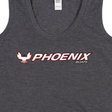 Women's Racerback Tank - Heathered Charcoal