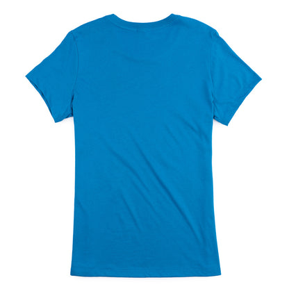 Women's Just a Girl Tee - Bright Blue
