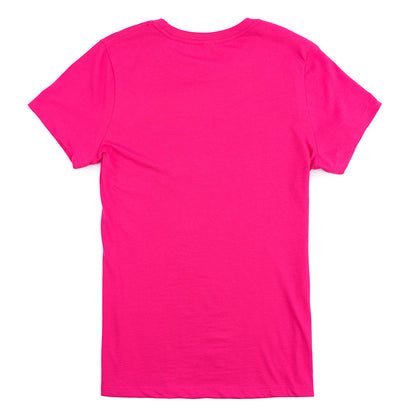 Women's Just a Girl Tee - Dark Fuchsia