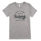 Women's Just a Girl Tee - Heathered Steel Grey