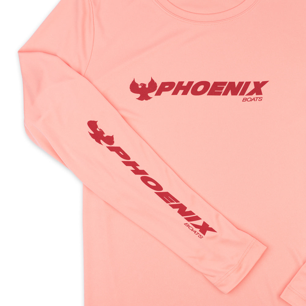 Women's LS UV Sun Tee - Soft Coral