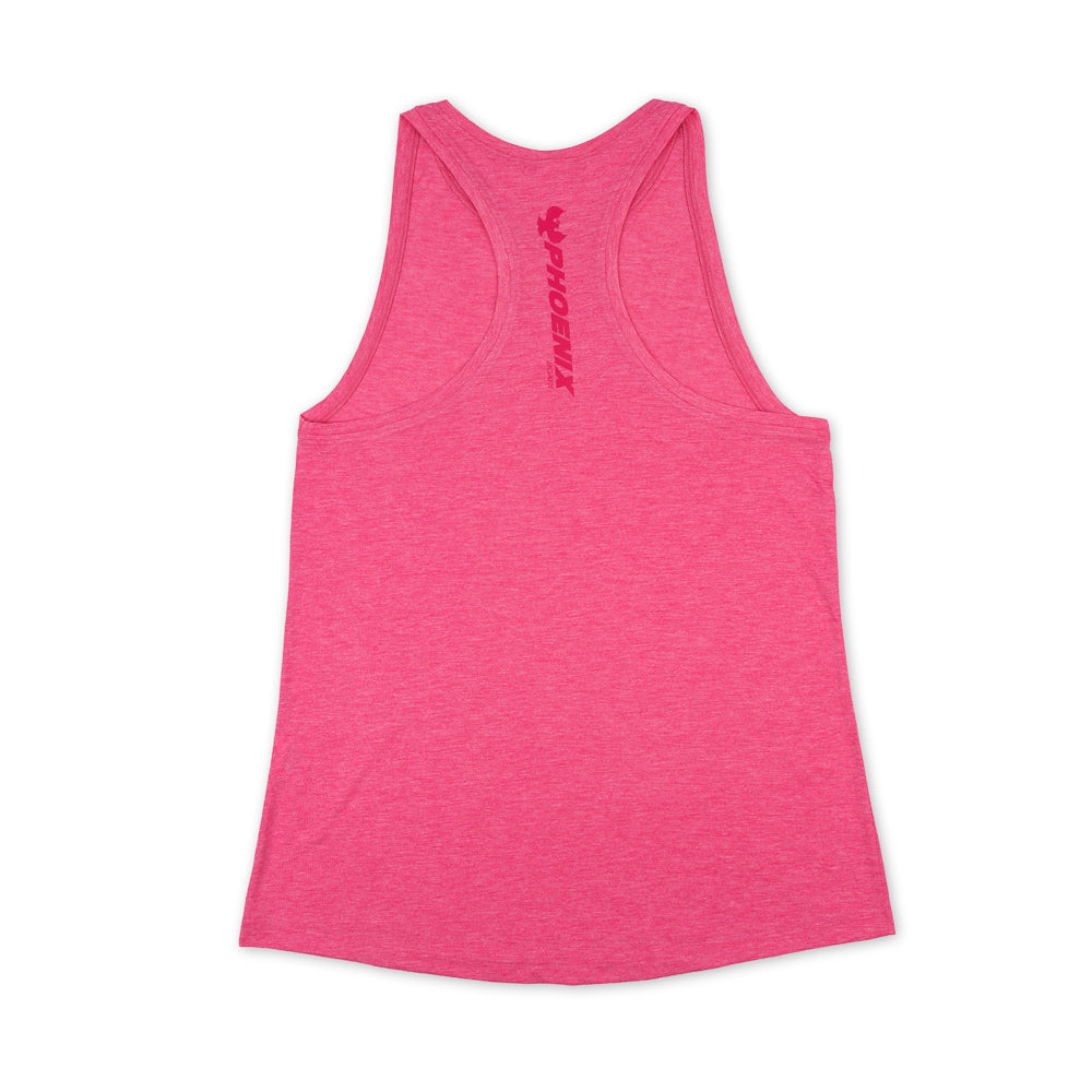 Women's Tri Blend Tank - Pink Raspberry Heather