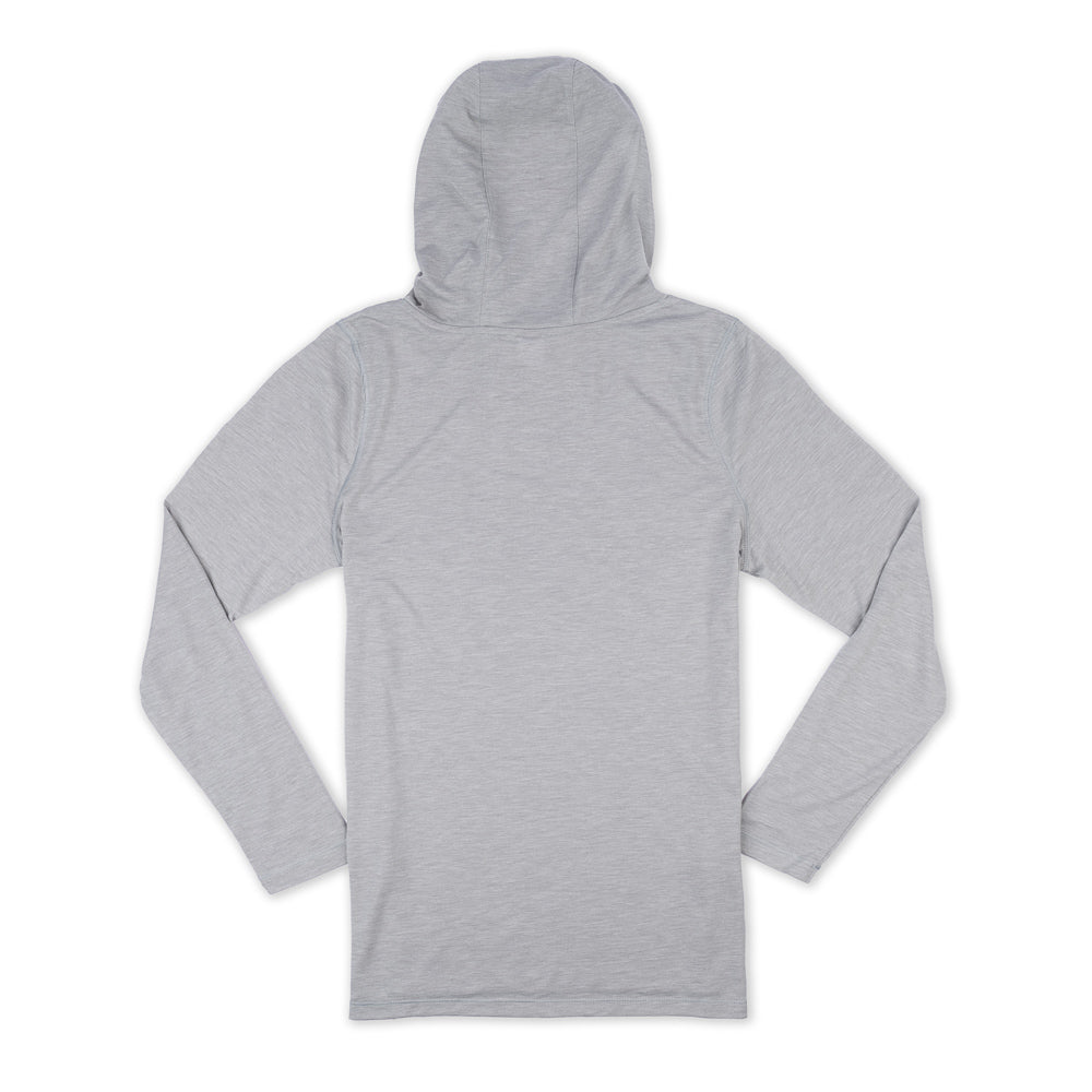 Women's Scripted LS Hoodie Tee - Light Grey