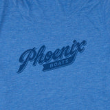 Women's Scripted LS Hoodie Tee - Royal Heather