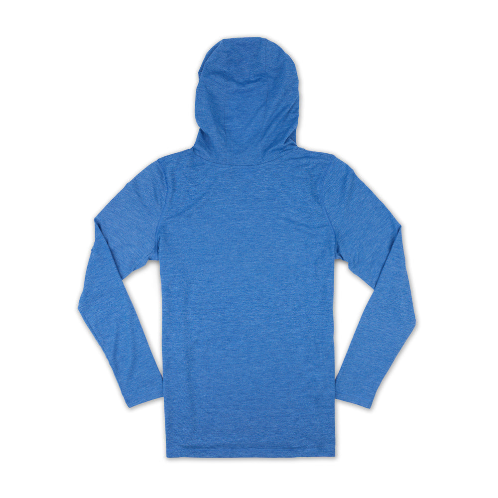Women's Scripted LS Hoodie Tee - Royal Heather