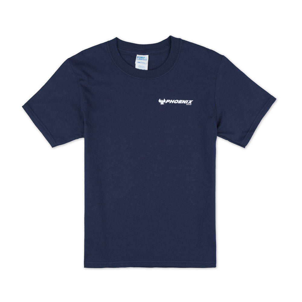Youth SS Flag Tee - Navy