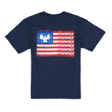Youth SS Flag Tee - Navy