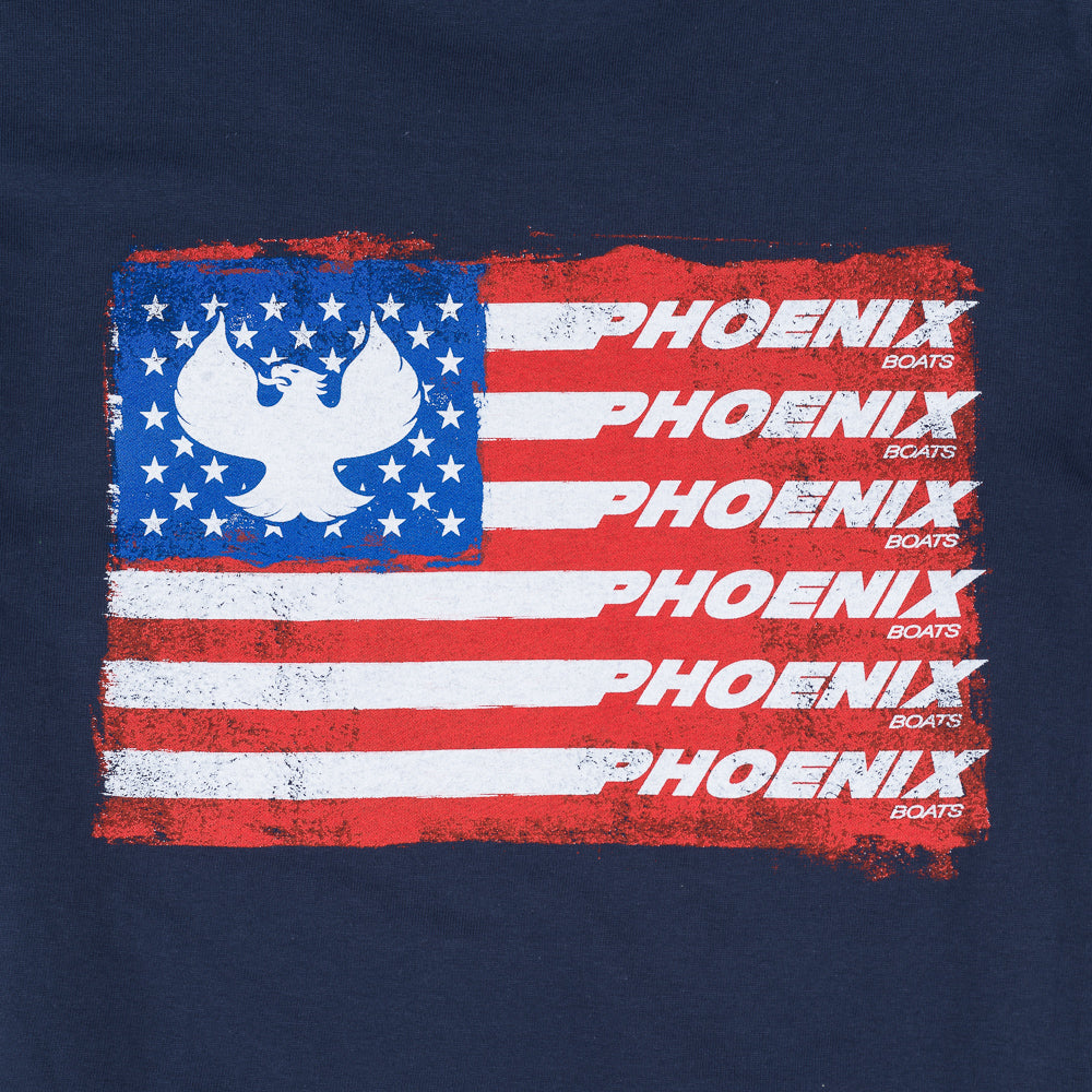 Youth SS Flag Tee - Navy