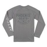 Youth AFTCO LS Samurai Tee - Steel Heather