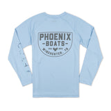 Youth AFTCO LS Samurai Tee - Airy Blue Heather
