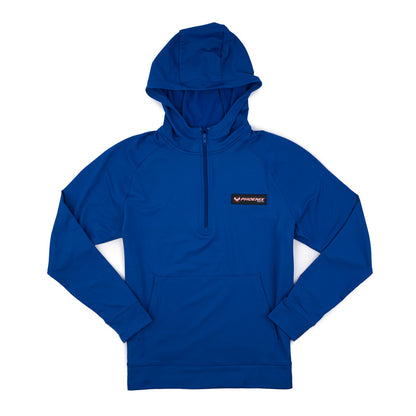 1/2 Zip Stretch Hoodie - Royal Blue