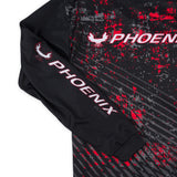 Full Speed Sublimated Hooded Sweatshirt - Black / Red
