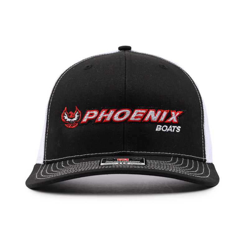 Richardson Trucker Cap - Black / White