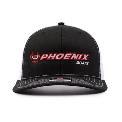 Richardson Trucker Cap - Black / White